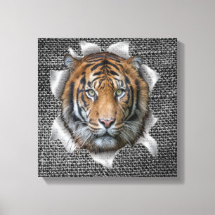 Wildlife Bengal Tiger Canvas Afdruk