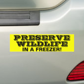 WILDLIFE BESCHERMEN BUMPERSTICKER (Op auto)