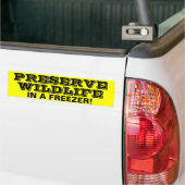 WILDLIFE BESCHERMEN BUMPERSTICKER (Op Truck)