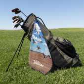 Wildlife Birds Ducks Golf Handdoek (Groen)