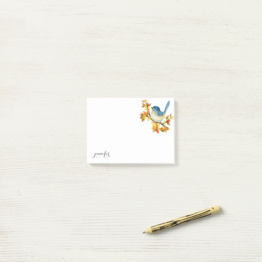 Wildlife Blue Bird Post het bericht Post-it® Notes (Op bureau)