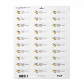 Wildlife Blue Bird Return Address Labels (Full Sheet)