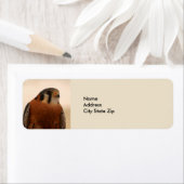 Wildlife Brown Falcon American Kestrel Etiket (Insitu)