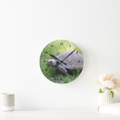 Wildlife Brown Tortoise Foto Ronde Klok (Huis)