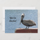 Wildlife Bruin Pelikaan Water Foto Verjaardag Kaart (Voorkant)