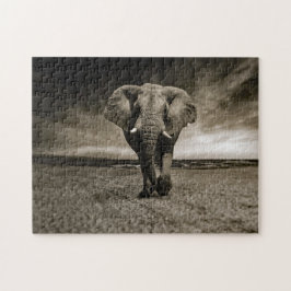 Wildlife Bull Elephant Photo Legpuzzel