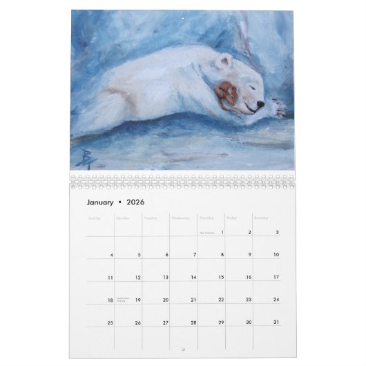 Wildlife Calendar Kalender (Jan 2026)