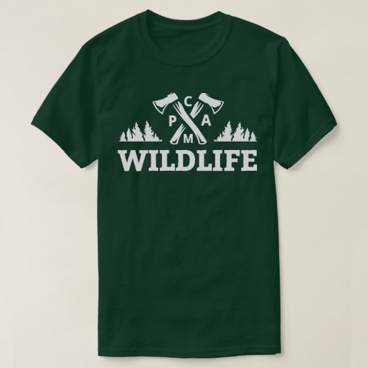wildlife camp t-shirt (Design voorkant)