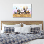 Wildlife Canvas Afdruk (Insitu (Slaapkamer))