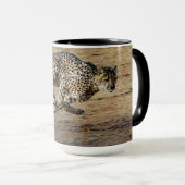 Wildlife Cheetah Running Photo Mok (Voorkant rechts)