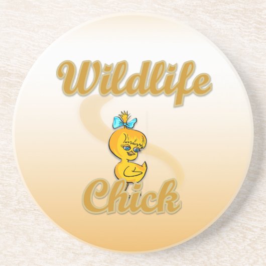 Wildlife Chick Zandsteen Onderzetter (Voorkant)