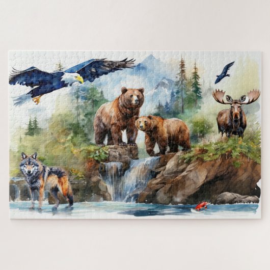 Wildlife Collage Legpuzzel (Horizontaal)