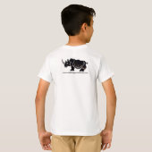 Wildlife Cool I love RHINOS - Natuur - T-shirt voo (Achterkant volledig)