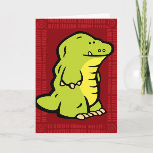 Wildlife Croc Puzzle Wenskaart Kaart
