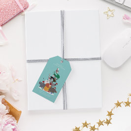 Wildlife Dieren Kerstboomvakantie Cadeaulabel