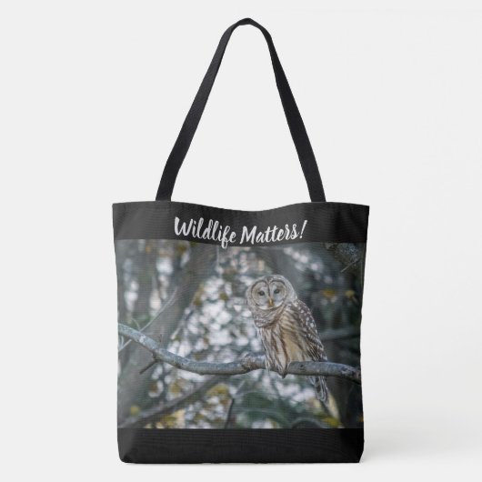 Wildlife doet ertoe! Tote bag (Achterkant)