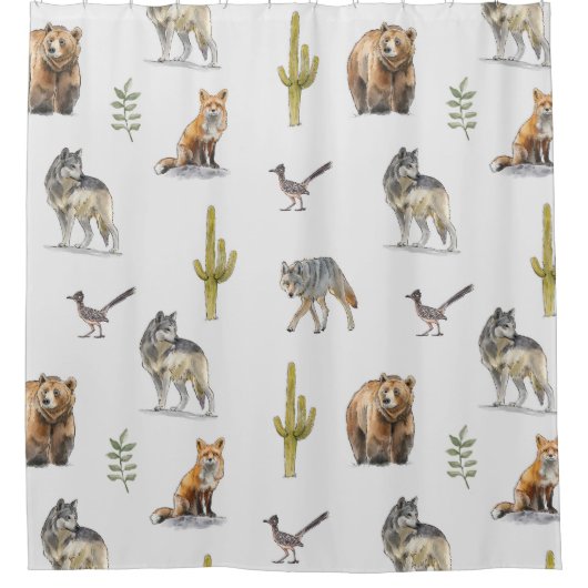 Wildlife douchegordijn (Voorkant)