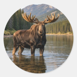 Wildlife Eland Berg Rivier Ronde Sticker