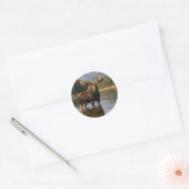 Wildlife Eland Berg Rivier Ronde Sticker (Envelop)