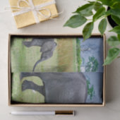 Wildlife Elephant Calf Foto Tissuepapier (Geschenk)