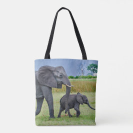 Wildlife Elephant Calf Foto Tote Bag