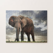 Wildlife Elephant-foto Legpuzzel (Horizontaal)