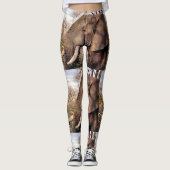 Wildlife Elephant Lover Leggings (Voorkant)