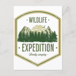 WildLife Expedition Outdoor Summer Vacation Family Briefkaart