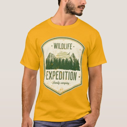 WildLife Expedition Outdoor Summer VacationT-Shirt T-shirt (Voorkant)