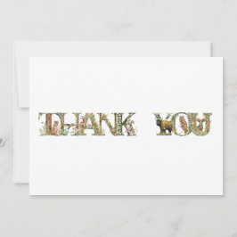 WILDLIFE FONT BEDANKKAART