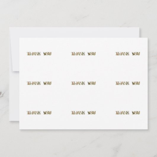 WILDLIFE FONT BEDANKKAART (Achterkant)