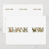 WILDLIFE FONT BEDANKKAART (Voorkant / Achterkant)