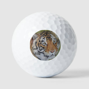 wildlife foto van grote katachtige tijger golfballen