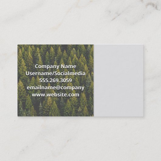 Wildlife fotograaf | Camera-apparatuur Visitekaartje (Achterkant)