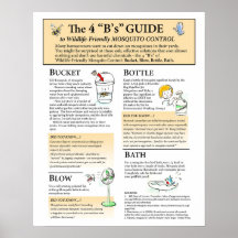 Wildlife Friendly Mosquito Solutions Poster