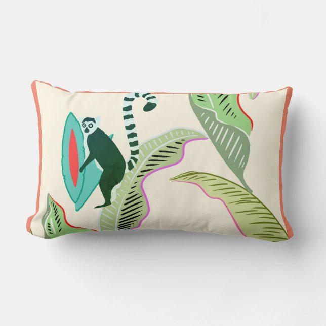 Wildlife Friendship - SOS Lemur-Cotton Kussen (Voorkant)