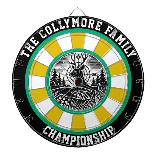 Wildlife-geïnspireerde herten Target Design Dartbord (Voorkant)