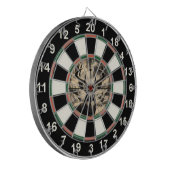 Wildlife-geïnspireerde Hunting Lodge Ontwerp Dartbord (Voorkant Links)