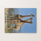 Wildlife Giraffe Herd Foto Legpuzzel (Horizontaal)