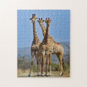 Wildlife Giraffe Herd Foto Legpuzzel (Verticaal)
