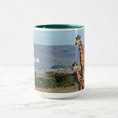 Wildlife Giraffe Mother and Baby Photo Mok (Midden)