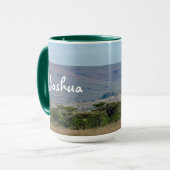 Wildlife Giraffe Mother and Baby Photo Mok (Voorkant links)