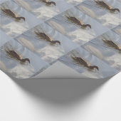 Wildlife Goose zwemt in Lake, Natuur, Bird Cadeaupapier (Hoek)