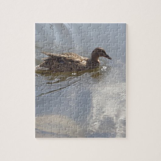 Wildlife Goose zwemt in Lake, Natuur, Bird Legpuzzel (Verticaal)