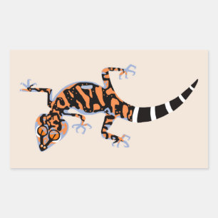 Wildlife - Grafische GECKO - Conservatie - Rechthoekige Sticker