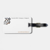 Wildlife - Grafische ringstaart LEMUR - Madagaskar Bagagelabel (Achterkant horizontaal)