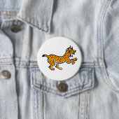 Wildlife - Graphic Iberian LYNX - Wildlife - Ronde Button 7,6 Cm (In situ)