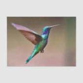 Wildlife Green Hummingbird Foto Tissuepapier (Voorkant)