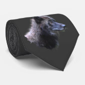 Wildlife Grey Wolf Animal-lover-ontwerp Stropdas (Opgerold)