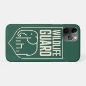 "Wildlife Guard" Minimalistisch Olifant Schild Emb Case-Mate iPhone Case (Achterkant (horizontaal))